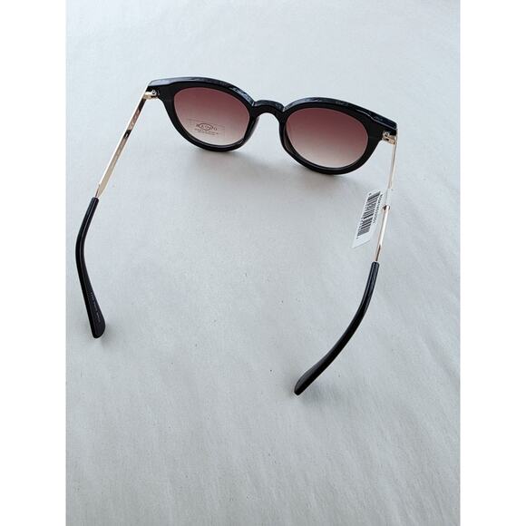 New Oscar de la Renta Sunglasses Retro Cat Eye Gold Black Side Logo NWT Pinup main image 10
